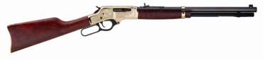 Henry Repeating Arms BRASS LEVER ACTION WILDLIFE EDITION H009BWL 619835090058_1 370x85