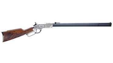 Henry Repeating Arms Original Silver Deluxe Engraved Lever Action Rifle Walnut 44 40 Win 24.5 inch 13 rd H011SD 619835110015_1 370x208