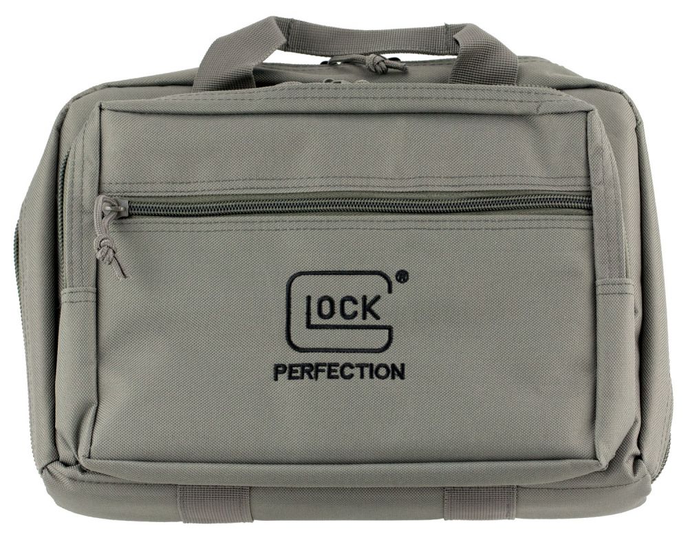 Glock Double Pistol Case 5 Internal Mag Holders Gray Finish