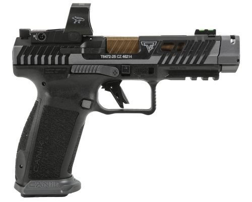 Canik TTI Combat Smoke Edition 9mm Smoke Cerakote Pistol w/ MeCanik M03 Competition Red Dot